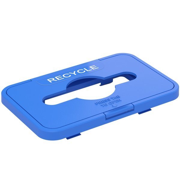 Rectangular Flip Open Recycle Lid Attachment, Hls Commercial, Mfr#: LIDROREC