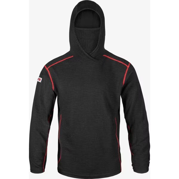 High Performance FR Waffle Hoodie, Black, Lakeland, Mfr#: LSCMWH01-MD