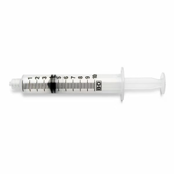 Dispensing Syringe, 10 mL, Manual, Luer Lock, Plastic, Translucent, 15 Pack, Weller, Mfr#: M10LLASSM