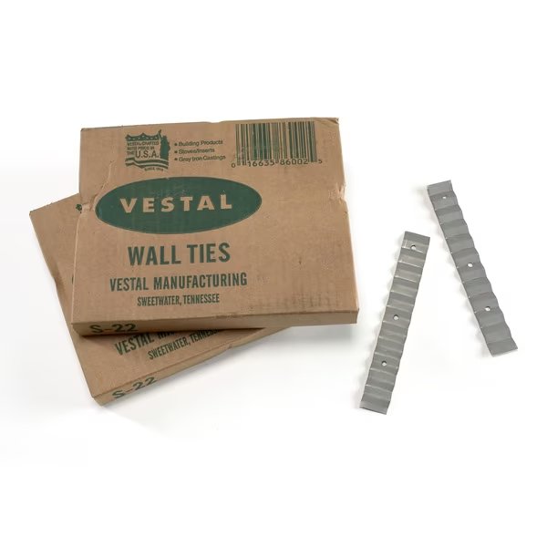 Mi Wall Ties, 22 Ga 7/8" X 6 3/8" 500C (2Bx), Vestal Mfg, Mfr#: M7100-0-22