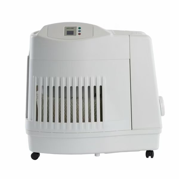 Portable Humidifier, Portable, 3.6 gal, 3,600 sq. ft., Console, White, Aircare, Mfr#: MA1201