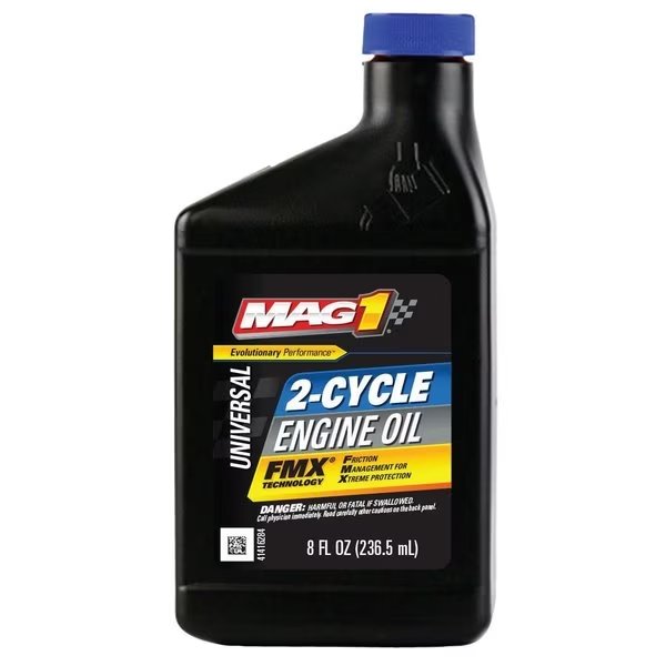 2-Cycle Conventional Engine Oil, Blue, 8 Oz., Mag 1, Mfr#: MAG60138