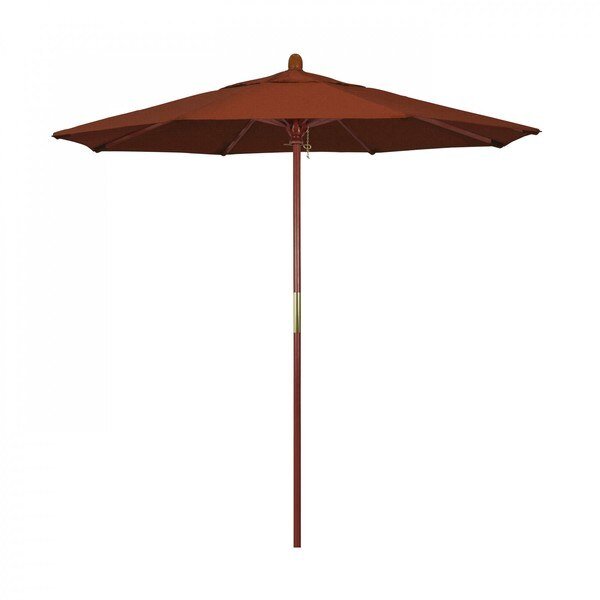 Patio Umbrella, Octagon, 93.13" H, Olefin Fabric, Terracotta, California Umbrella, Mfr#: 194061036174