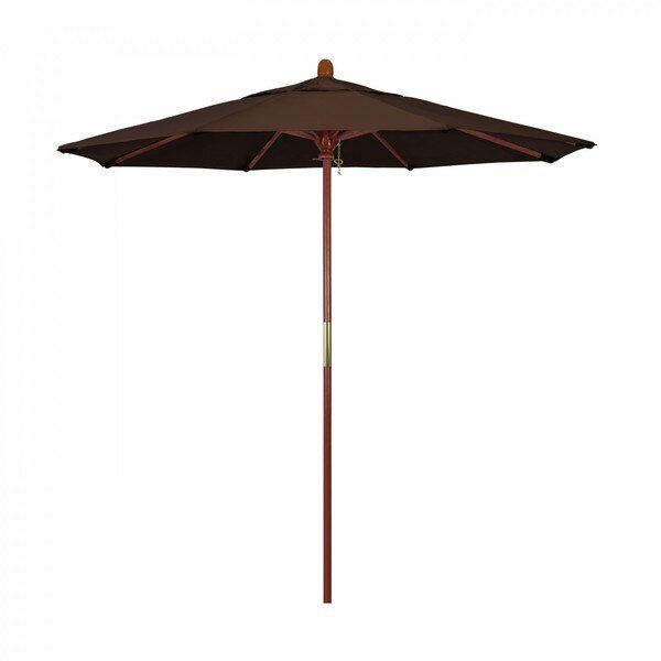 Patio Umbrella, Octagon, 93.13" H, Pacifica Fabric, Mocha, California Umbrella, Mfr#: 194061036358