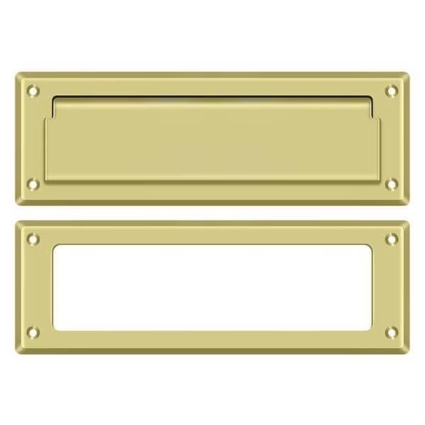 Mail Slot 8-7/8" With Interior Frame Bright Brass, Deltana, Mfr#: MS626U3
