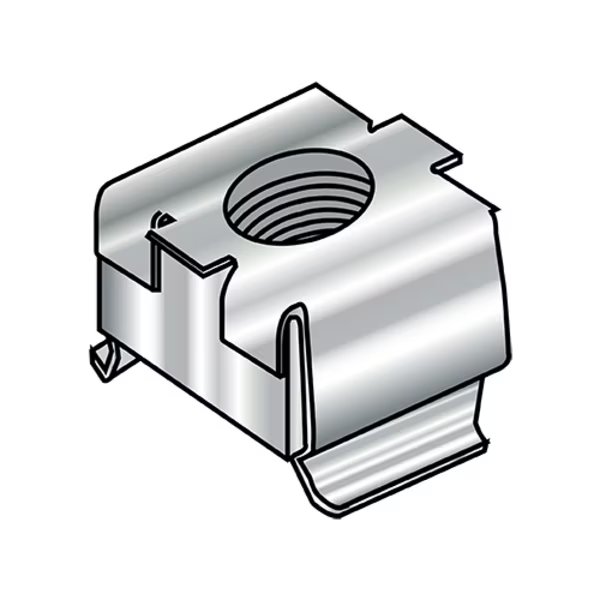 Cage Nut, 5/16"-18, Square Shape, 18-8 Stainless Steel, EnjoyTool Select, Mfr#: 31NCAG188