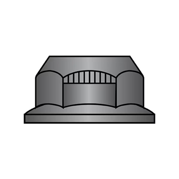 Flange Nut, 5/16"-24, Steel, Grade G, Black Phosphate, 1/2 in Hex Wd, 0.17 in Hex Ht, 2500 PK, EnjoyTool Select, Mfr#: 32NOR