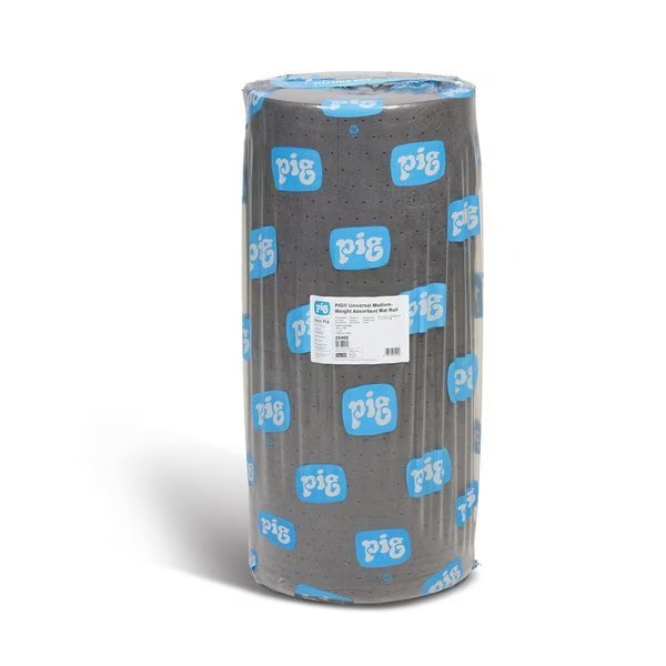 Pig Universal Medium-Weight Absorbent Mat Roll, 30"X150' (180 Pads, Pig, Mfr#: NPG25400