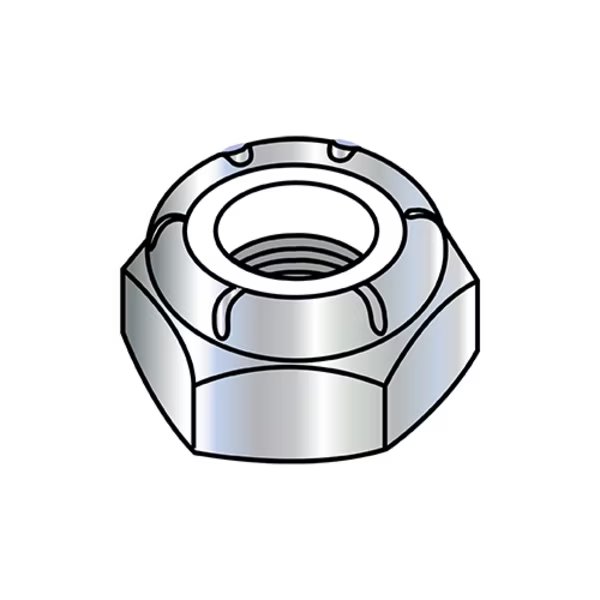 Lock Nut, #8-32, Nylon, Zinc Plated, 0.14 in Ht, 4000 PK, EnjoyTool Select, Mfr#: 08NST
