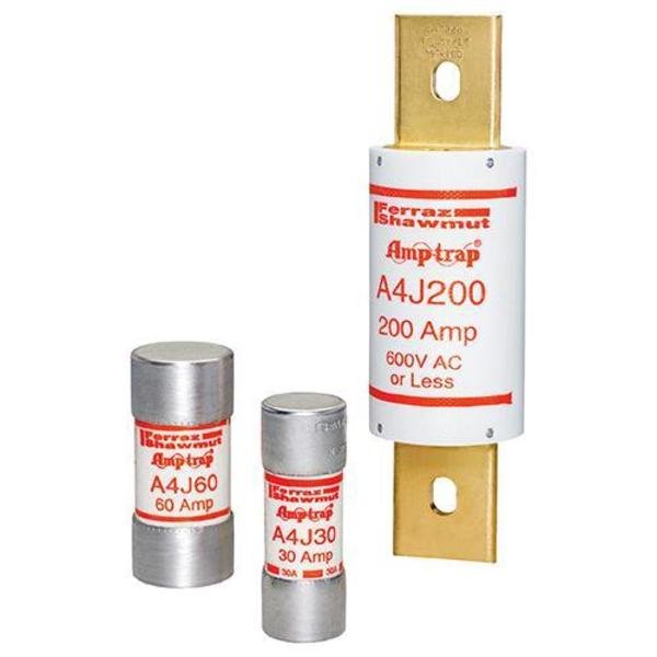 UL Class Fuse, J Class, A4J Series, Fast-Acting, 15A, 600V AC, Mersen, Mfr#: A4J15