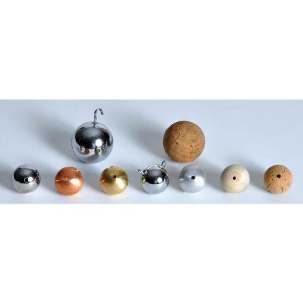 Drilled Brass Ball, 25Mm Diameter, United Scientific, Mfr#: PNBB25