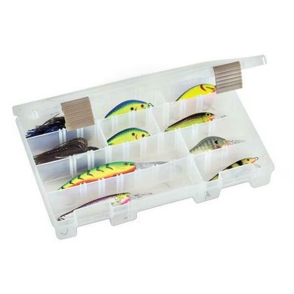 Adjustable Compartment Box with 4 to 24 compartments, Plastic, 1 3/4 in H x 7-1/4 in W, Plano, Mfr#: 2362001