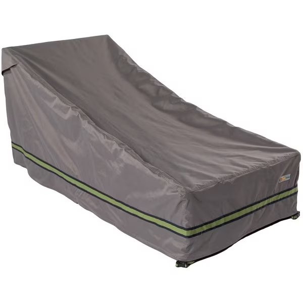 Soteria Grey RainProof Patio Chaise Lounge Cover, 34"x74", Duck Covers, Mfr#: RCE743432
