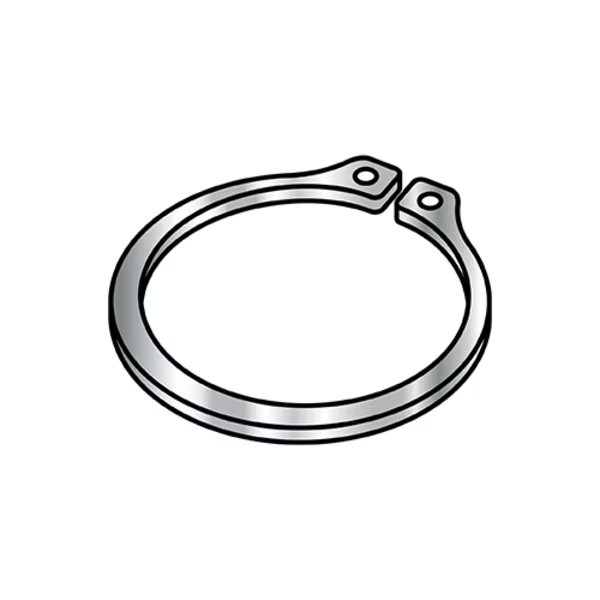 External Retaining Ring, Steel Plain Finish, 1-1/8 in Shaft Dia, 100 PK, EnjoyTool Select, Mfr#: 112REXSS