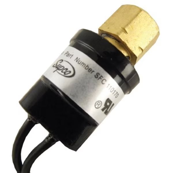 Fan Cycle Switch, 110 psi OP, 170 psi CL, Supco, Mfr#: SFC110170