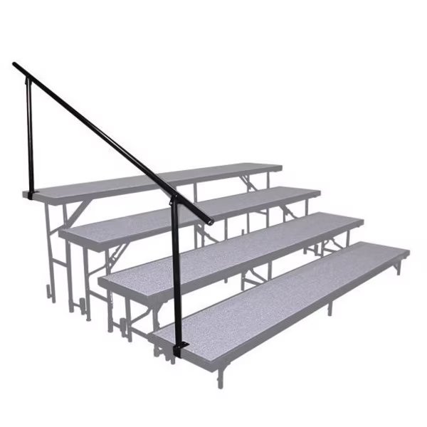 Side Guard Rails for 4-Level Risers, National Public Seating, Mfr#: SGR4L