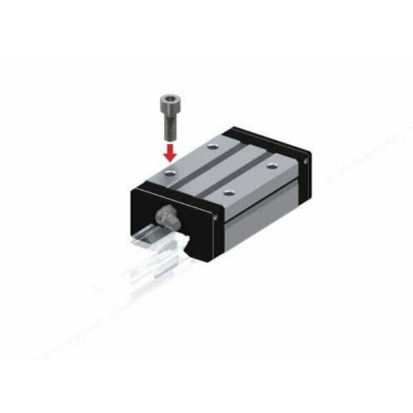Linear Guide Carriage, 83 mm L, 48 mm W, Thk, Mfr#: SSR25XW1SS
