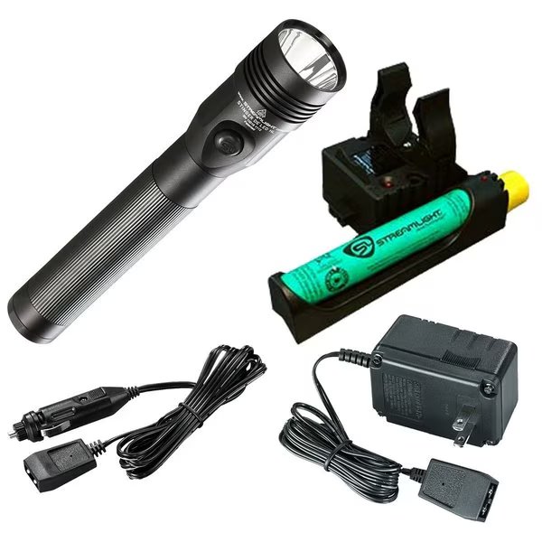 Stinger Ds Led Hl Rechargeable Flashlight W/ Ac/Dc/Piggyback Cha, Streamlight, Mfr#: STL75458