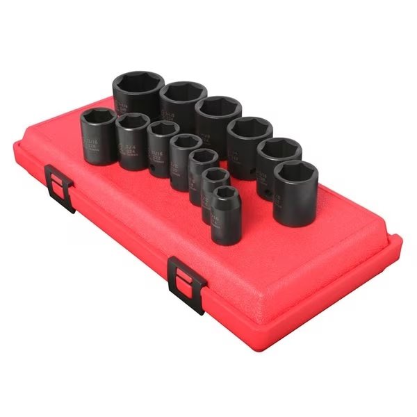 1/2" Drive Impact Socket Set, SAE, 13 pcs, Sunex, Mfr#: 2650