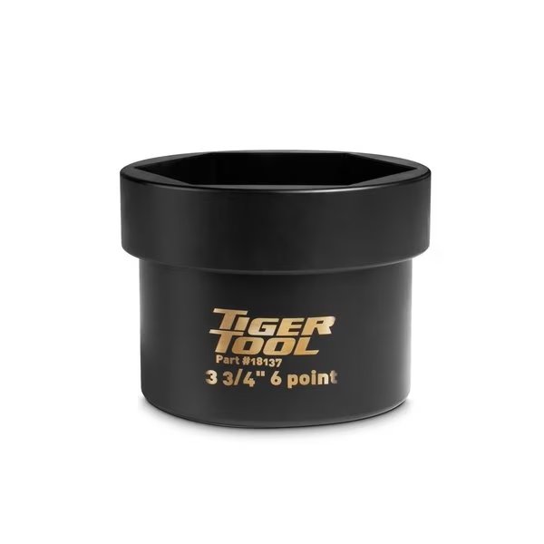 Axle Nut Socket, 3-3/4" 6 Point, Tiger Tool, Mfr#: 18137