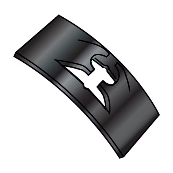 Cage Nut, 1/4"-20, Flat Shape, Steel, Black Phosphate Finish, 2000 PK, EnjoyTool Select, Mfr#: 445745