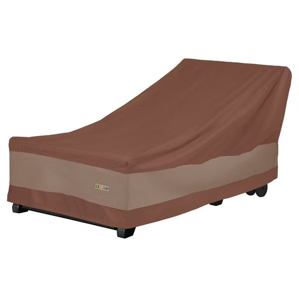Ultimate Mocha Patio Chaise Lounge Cover, 74"L x 34"W x 32"H, Duck Covers, Mfr#: UCE743432