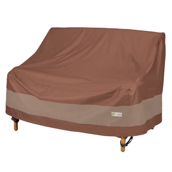 Ultimate Mocha Patio Loveseat Cover, 62"W x 38"D x 62"H, Duck Covers, Mfr#: ULV623835