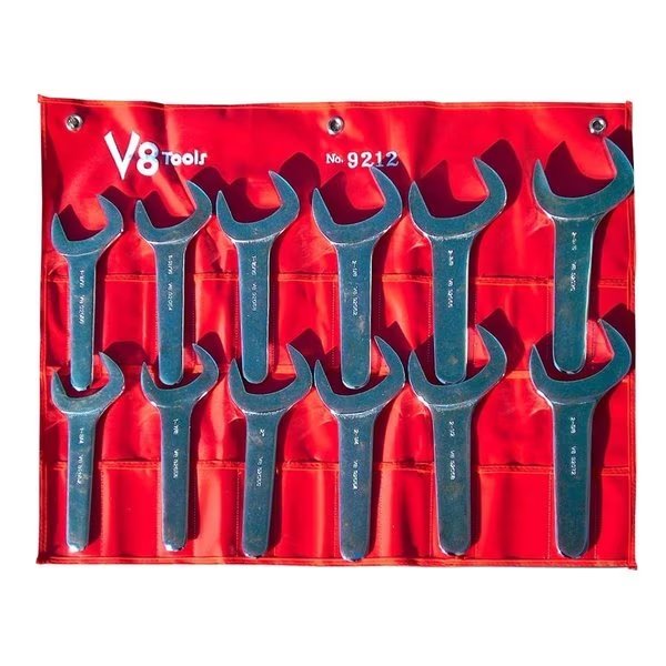 Jumbo Service Wrench Set, SAE, 12 pcs., V-8 Tools, Mfr#: 9212