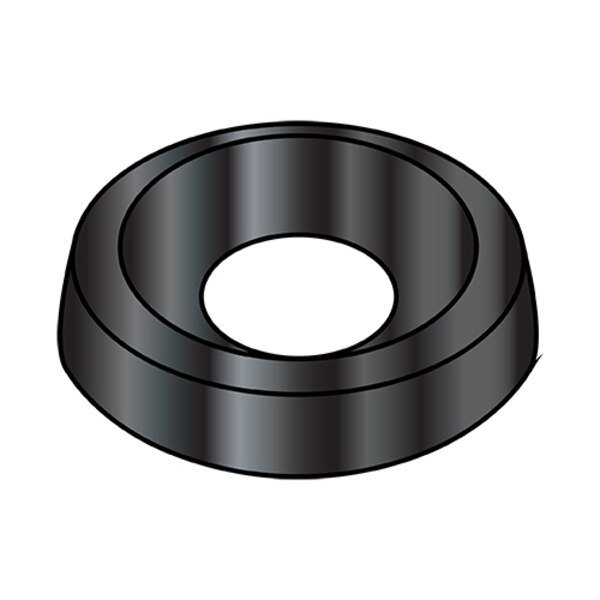 Countersunk Washer, Fits Bolt Size #10 Steel, Black Zinc Finish, 8000 PK, EnjoyTool Select, Mfr#: 10WCBZ
