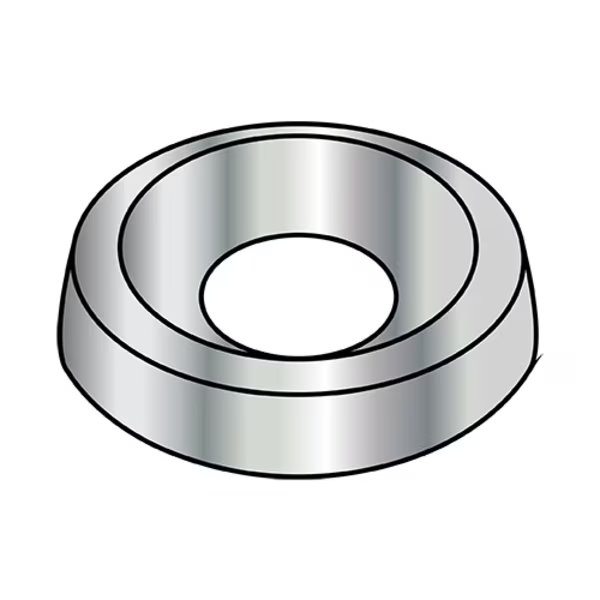 Countersunk Washer, Fits Bolt Size 1/4" Steel, Nickel Plated Finish, 2500 PK, EnjoyTool Select, Mfr#: 14WC