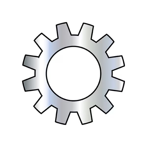 External Tooth Lock Washer, For Screw Size #6 Spring Steel, Zinc Plated Finish, 10000 PK, EnjoyTool Select, Mfr#: 06WE