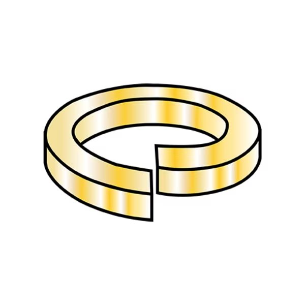 Split Lock Washer, For Screw Size #8 Steel, Zinc Yellow Finish, 10000 PK, EnjoyTool Select, Mfr#: 08WSY