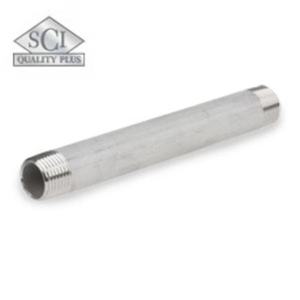 Welded Nipple, S40,304/L, 1-1/4X4-1/2", Smith-Cooper, Mfr#: 4321000920