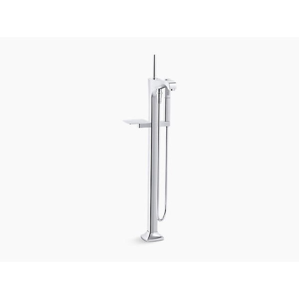 Bath Filler Trim, Polished Chrome, Floor, Kohler, Mfr#: T97331-4-CP