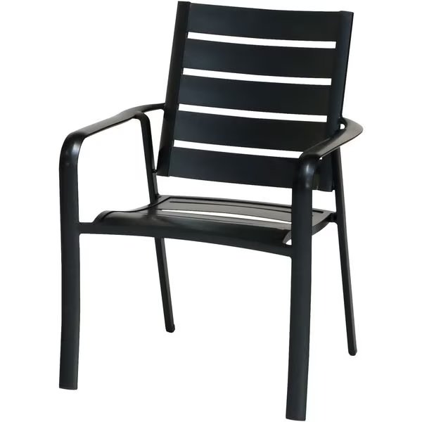 Cortino All-Weather Commercial-Grade Aluminum Slatted Dining Chair, Hanover, Mfr#: CORTDNCHR-1GM