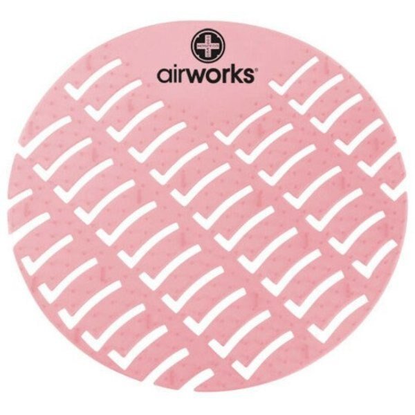 Urinal Screen, Round, Strawberry, PK60, Air Works, Mfr#: AWUS004