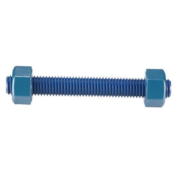 Threaded Stud, Fluoropolymer Coated Finish, 4 PK, Usa Fastener, Mfr#: B7-.625-5
