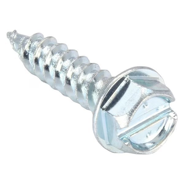 Sheet Metal Screw, #8 x 3/4 in, Zinc Plated Steel Hex Head External Hex Drive, 1000 PK, Malco, Mfr#: HW8X3/4ZT