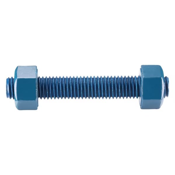 Fully Threaded Stud, 5/8"-11, 4 1/4 in, Steel, Grade B7, Fluoropolymer Coated Finish, 50 PK, Usa Fastener, Mfr#: B7-.625-4.25-50