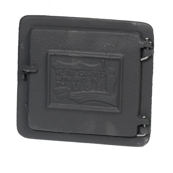 8"X8" Painted Cast Iron Clean Out Door, Vestal Mfg, Mfr#: 26-001