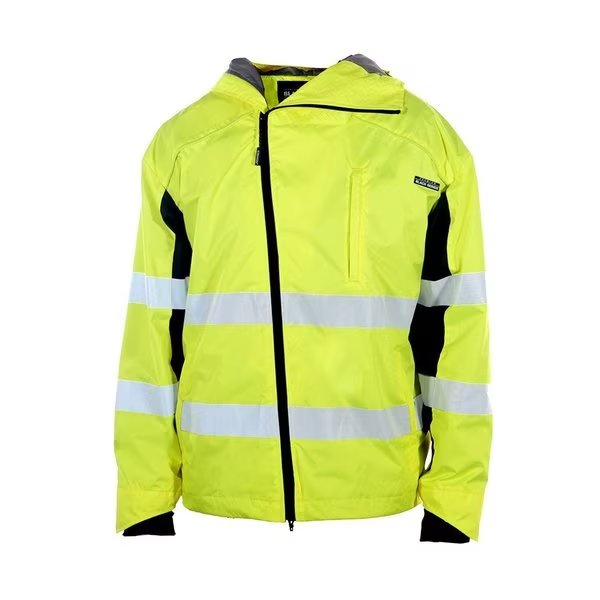 Jacket, Windbreaker, Lime, Zipper, 2XL, Kishigo, Mfr#: WB102-2X
