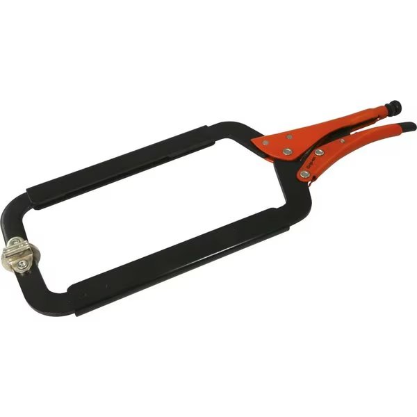 18 Locking Cclamp Plier, With Swivel Pads, 9716 Jaw Opening, Grip-On, Mfr#: 224-18
