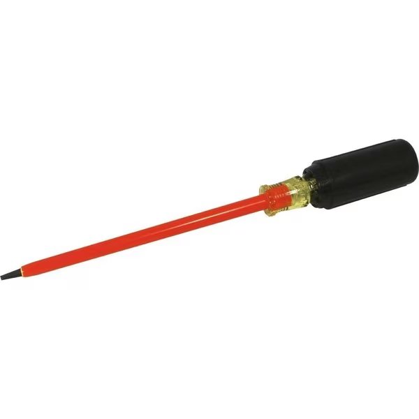Electrician's Slotted Screwdriver, 6" Blade L, .028 X 3/16" Tip, 1000V, Gray Tools, Mfr#: 30606-I