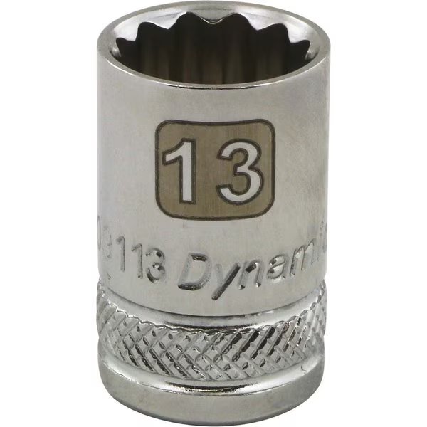 Tools 3/8" Drive 12 Point Metric, 13mm Standard Length, Chrome Socket, Dynamic, Mfr#: D009113