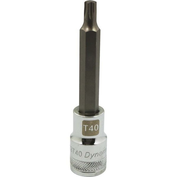 Tools 1/2" Drive Torx® Head, T40 Long Bit, Chrome Finish Socket, Dynamic, Mfr#: D013740