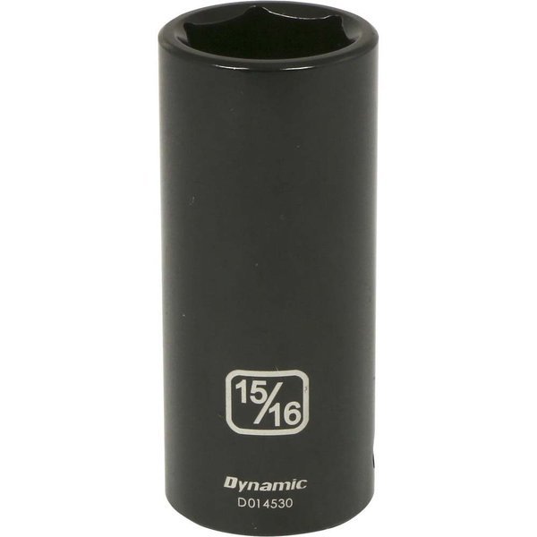 Tools 1/2" Drive 6 Point SAE, 15/16" Deep Length, Impact Socket, Dynamic, Mfr#: D014530