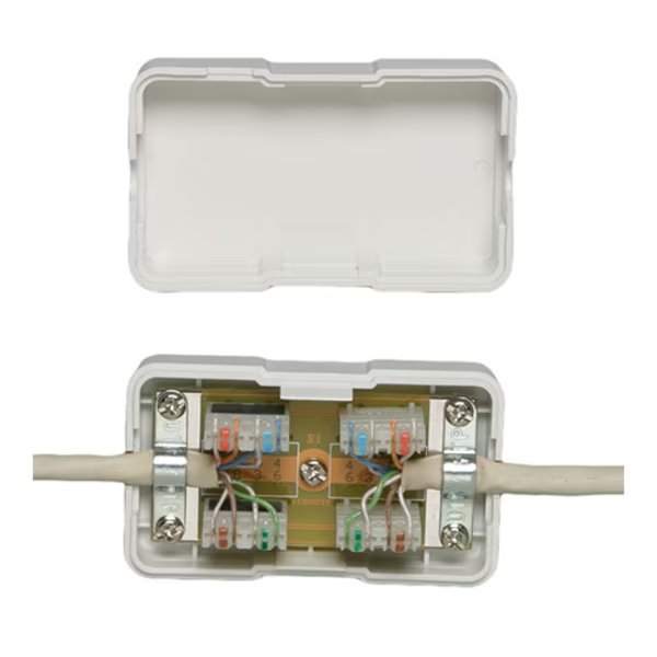 Electrical Connection Box, Cat 6, White, Allen Tel, Mfr#: AT66CB-15
