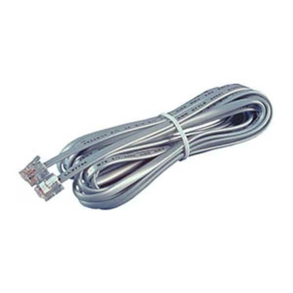 Full Modular 4-Conductor Phone Line Cord, 7 ft, Allen Tel, Mfr#: AT407