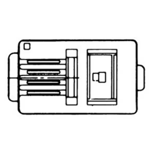 Modular Phone Plug, 6-Position, 4 Contract, Solid Wire, 24 AWG, Allen Tel, Mfr#: AT4X6SC-2224
