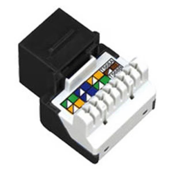 Cat 5e Jack Module, Black, Allen Tel, Mfr#: AT55-00